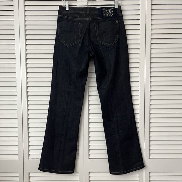 MaxMara Weekend New Bootcut Jeans FitW116 Stretch, Size US 8, butterfly patch. - Picture 6 of 12